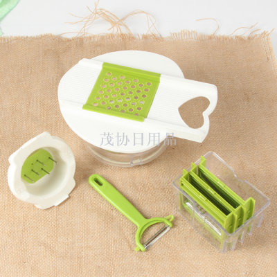 Multifunctional Kitchen Grater Device Chopper Convenient Fruit and Vegetable Shredding and Slicing Potato Chips