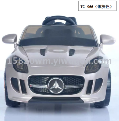 Children electric motor vehicle Benz swing music dual drive dual battery remote control baby