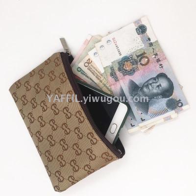 New custom men's and women's zero purse mobile phone bag coin purse  bag cash wallet key bag hand bag