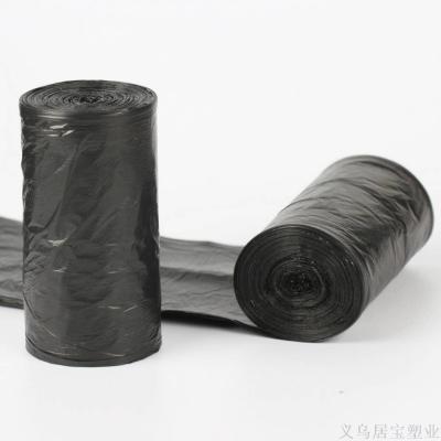 Large black roll with large garbage bag point break flat pocket thickening property hotel garden sanitation applicable