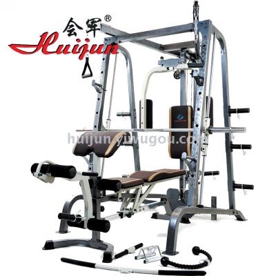 Multifunctional integrated smith machine trainer size Bird gantry deep squat and push