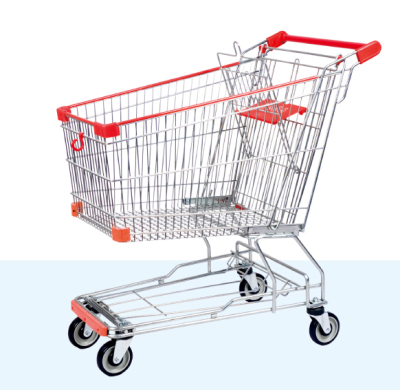 Asian shopping cart supermarket trolleys Asian 60L shopping cart manufacturers direct selling