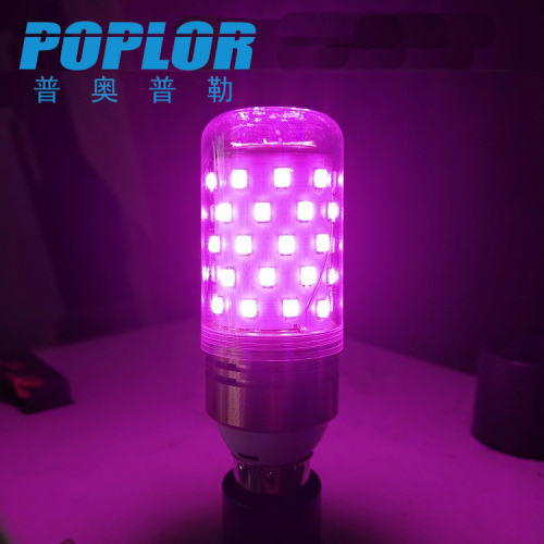 led color candle light 12/16w aluminum corn lamp resistance/constant current e27/e14 red blue green purple