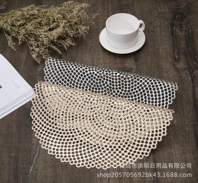 Bronzing Polka dot PVC hollow out as thermal insulation non - slip meal as tea table as the table as decorative as western - style food as