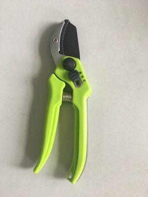 Plastic handle garden gardening green pruning scissors