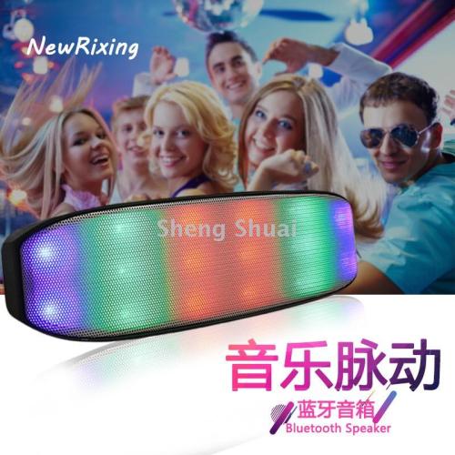 nr-2014 pulse colorful led light wireless bluetooth audio outdoor portable subwoofer speaker ce certification