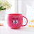 Gargle with a big smile, a candy colored toothbrush cup, a plastic fashionable water glass for lovers