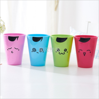 Cartoon fashion candy color mouthwash cup toothbrush cup plastic washing brush cup set water cup