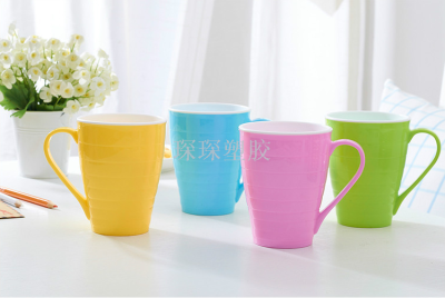 Lovers' mouthwash cup simple thickening water cup double color brushing cup