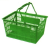 Supermarket folding plastic shopping basket portable 