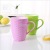 Double color handle rattan thickened mouth cup plastic tooth cup drinking cup mouthwash cup