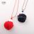 Long necklace wool ball sweater chain ornament accessories