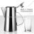 Stainless steel long mouth short cool water cold kettle coffee pot 2L litre