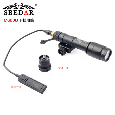 The 20mm wide scope is equipped with a tactical LED flashlight