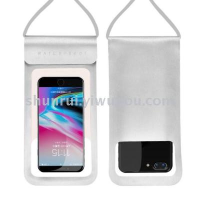 Outdoor mobile phone waterproof bag PU+TPU high transparent touch screen mobile phone waterproof bag