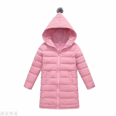 2018 new yiwu purchase long down cotton winter men's and women's big children's cotton warm cotton clothes