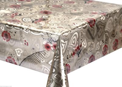 Double-Sided Gold Tablecloth PVC Crystal Tablecloth Placemat Gilding Tablecloth Pp Placemat Gilding Placemat