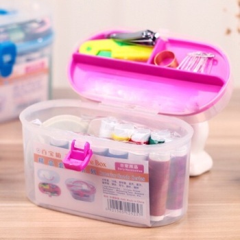 Oval 100 box sewing box at home to suit the mother's good helper in sewing sets wholesale
