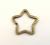 DIY accessories accessories yueliang metal accessories accessories pentagram key ring special-shaped hanging key 