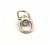 DIY key ring key 8 word buttons yueliang metal accessories accessories key ring hanging key accessories wholesale