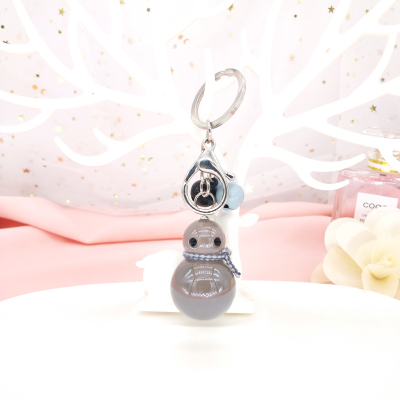 Cute little snow man key chain fashion style satchel hang machine creative pendant key chain jewelry