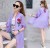 Long candy colored beach suit in sun protection suit women's super book embroidered baseball suit collar air condition