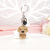 Cute and naughty dog key chain fashion trend student bag and trailer car accessories