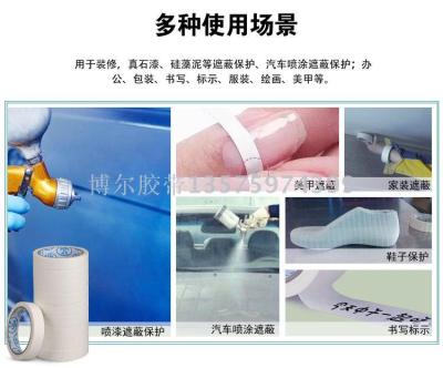 Colored paper tape adhesive. Decoration paper. Made paper can be torn