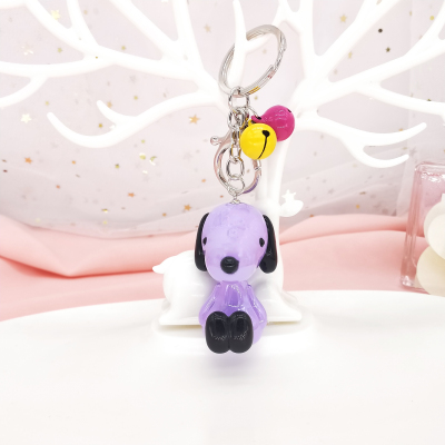 Cartoon snoopy dog key chain lovely students bag and pendant fashion trend auto accessories