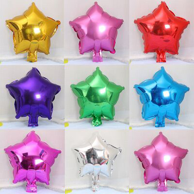  18 heart-shaped aluminum film balloon laser five-pointed star aluminum foil balloon wedding party decoration
