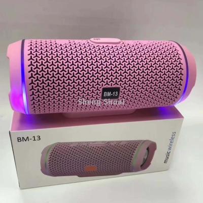 BM13 wireless bluetooth speaker outdoor with LED lamp hollow design bluetooth speaker