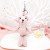 Cute bear knitted doll key chain fashion student bag and pendant