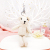 Cute bear knitted doll key chain fashion student bag and pendant