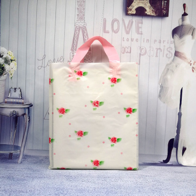 The new 12 silk hand-shopping bags gift bags custom men and women's clothing plastic bags wholesale free mail