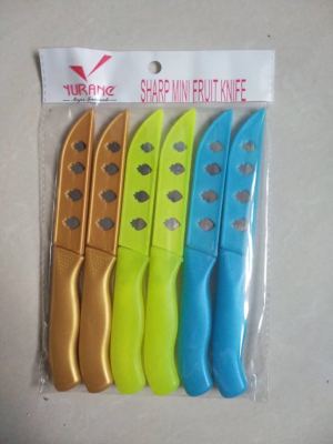Mixed color cutter set with plastic handle 6PCS