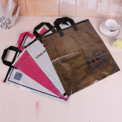 Clothes Clothing Self-Sealing Plastic Packaging Zipper Bag Portable Waterproof Plastic Handbag Wholesale Custom