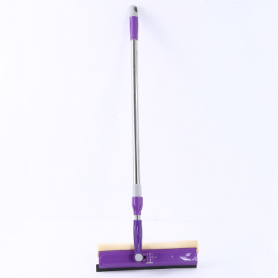 Large plate mop rotates to drag stainless steel rod flat drag dust push mop mop mop flat push