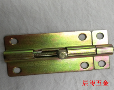 Flat tube color zinc bolt