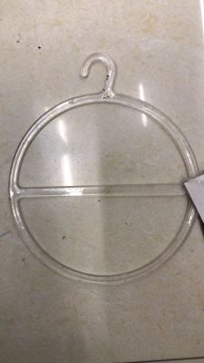 Plastic Scarf Circle Transparent, Black