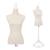Female Mannequin Torso Dress Form with Wood Tripod Stand Pinnable Size