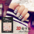 Laser Nail Stickers Layers 3D Nail Sticker Fish White with Rose Red Flower Diamond Sticker