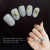 New Nail Sticker Large 3D Gilding Nail Stickers Milky White with Gilding Color