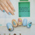 Summer Bright Color Nail Sticker Rainbow Color Leaves Pattern 3D Three-Dimensional Beach Style Nail Stickers