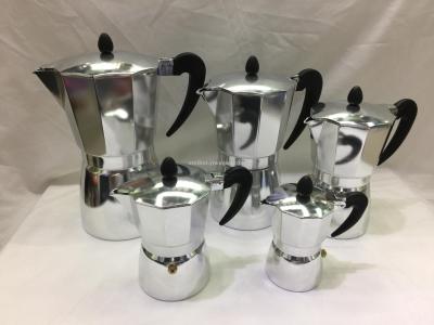 Italian mocha coffee pot household octagonal aluminum coffee pot extra-strong mocha coffee pot coffee appliances