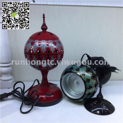 Explosion 2018 hot - selling new Arab alloy plug electric incense burner household decoration crafts