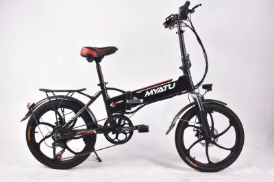 Electric bike folding 20 - inch disc brake instead of driving king