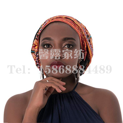 Foreign trade polyester African headscarf batik cloth headscarf American headscarf cross-border e-commerce wholesale