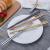 Food grade 304 stainless steel chopsticks Nordic square anti-skid anti-ironing high-end chopsticks household utensils