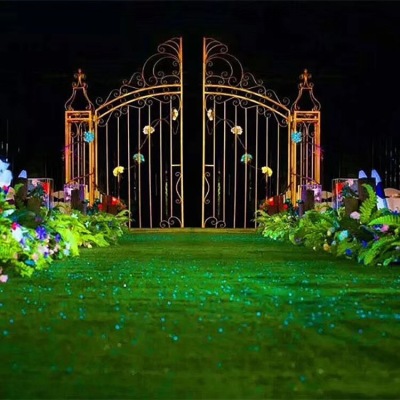 Wedding props big iron gate romantic flower door