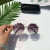 Dark glasses polygonal sunglasses irregular octagonal glasses